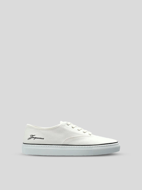 JACQUEMUS - CANVAS SNEAKERS WHITE
