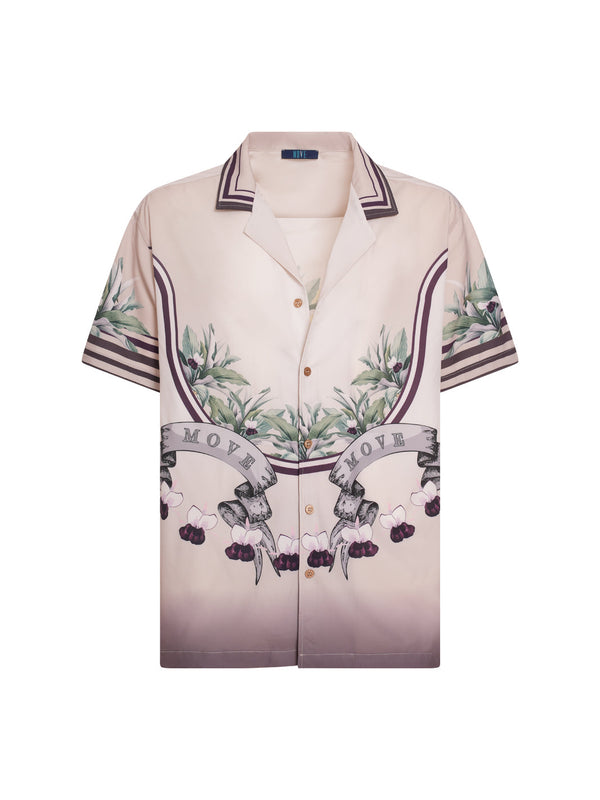 MOVE - ANGEL Printed Bowling Shirt