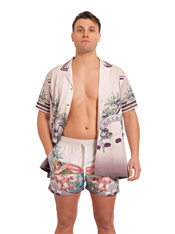 MOVE - ANGEL Printed Bowling Shirt