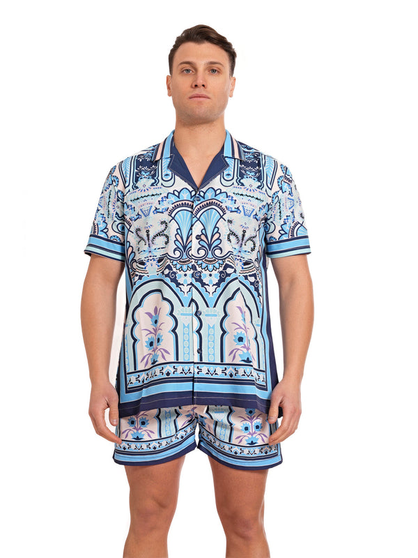 MOVE - Printed bowling shirt PRINT J