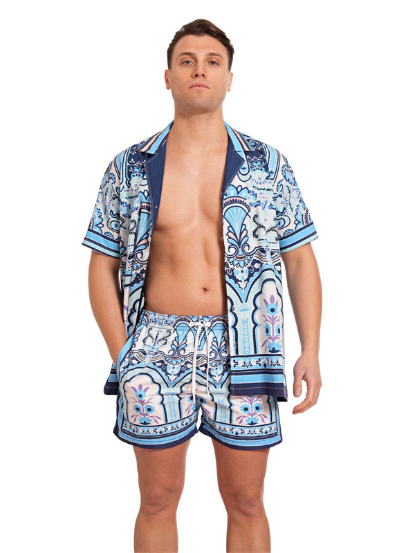 MOVE - Printed bowling shirt PRINT J