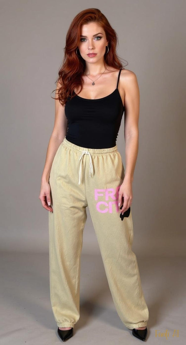 FREECITY Sweatpant Olive/Pink