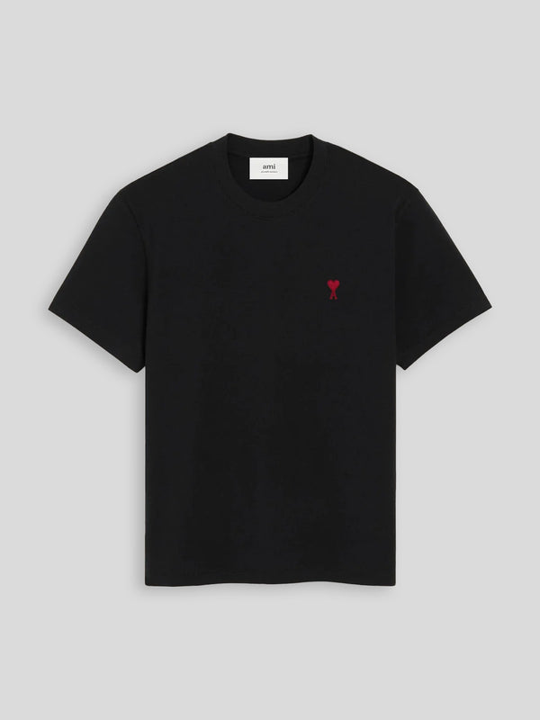 Black Cotton Ami de Coeur T-Shirt