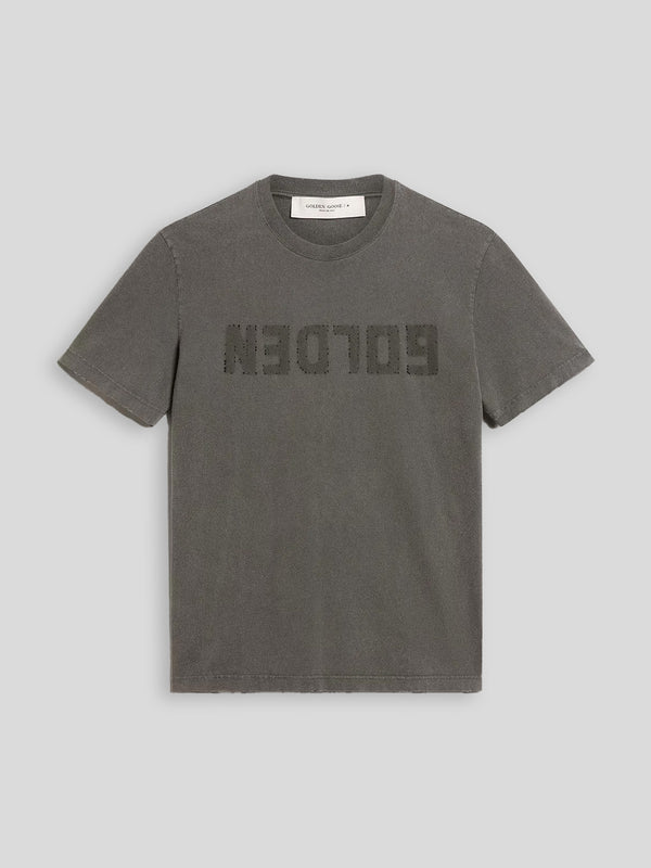 GOLDEN GOOSE T-SHIRT P000671 ANTHRACITE