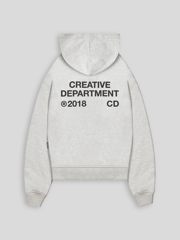 RETERNITY CREATIVE DEPT HOODIE MELANGE GREY