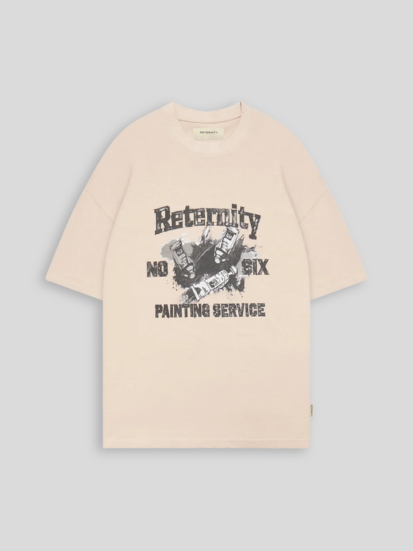 RETERNITY PAINTING SERVICE T-SHIRT SAND