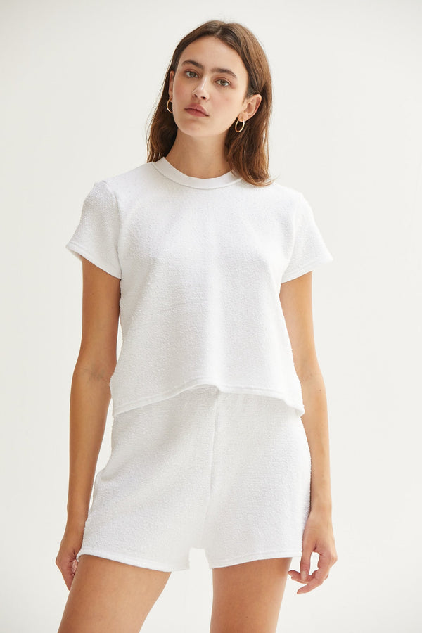 ASHER Noe Baby Tee - WHITE