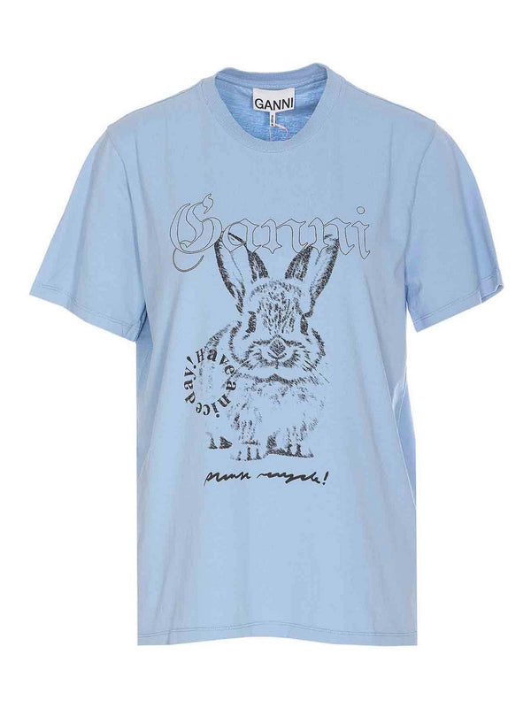 Light Blue Re-Cut Basic T-Shirt