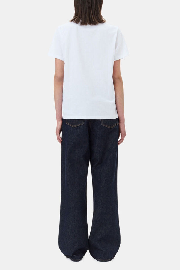 GANNI BASIC JERSEY LEOPARD RELAXED T-SHIRT
