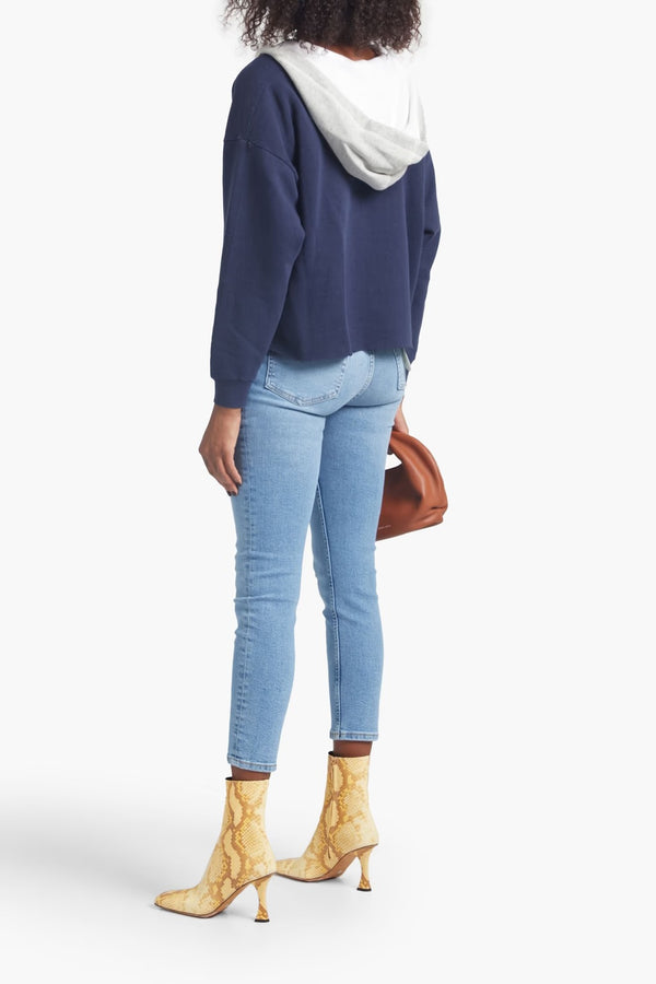 90S HIGH RISE ANKLE CROP JEANS