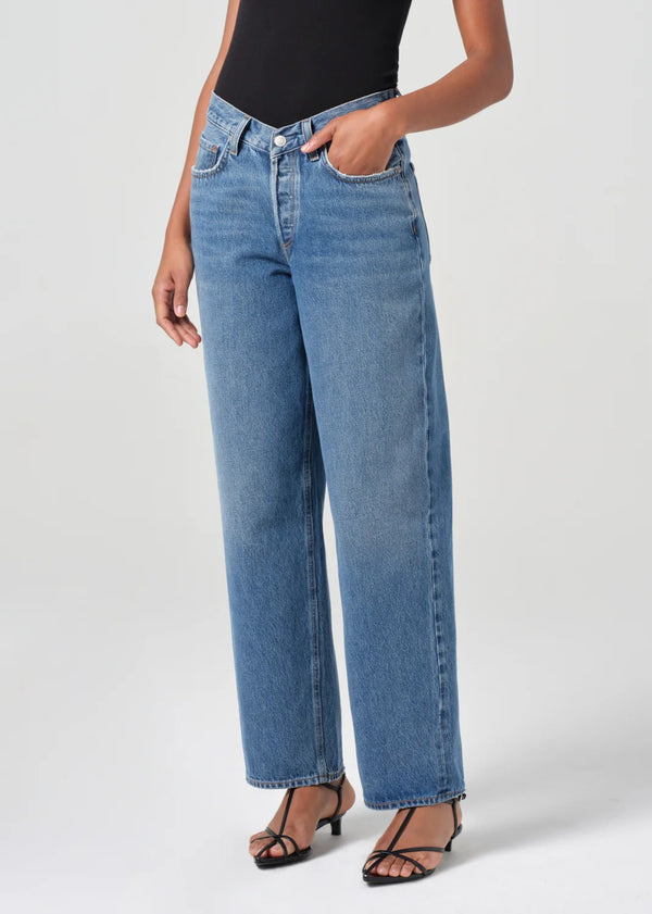 AGOLDE V-Waist Baggy In Cascade