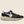 RUNNING SOLE NYLON UPPER SUEDE TOE AND SPUR LEATHER STAR&AND HEEL - BLACK/WHITE