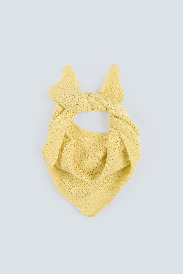 Agavera - Yellow crochet scarf