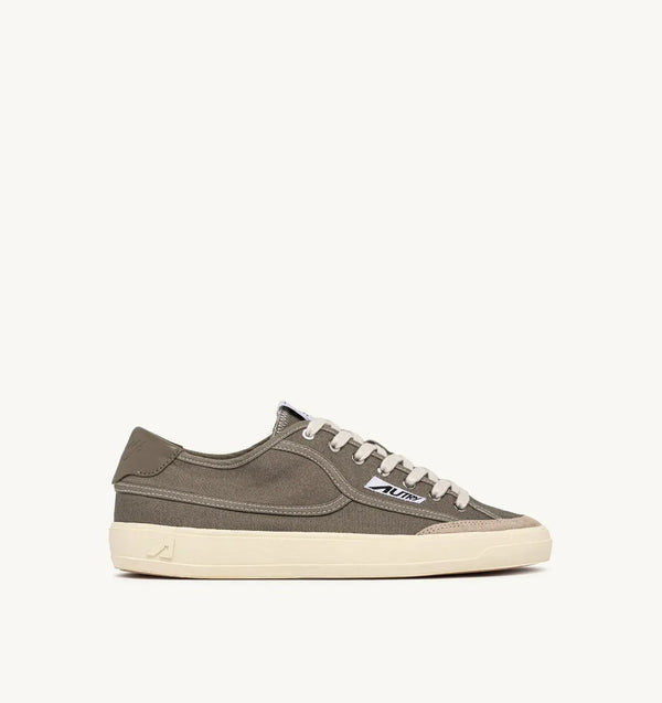 WINDSCAPE LOW MAN CU03 CANVAS/SUEDE/LEATHER MILITARY