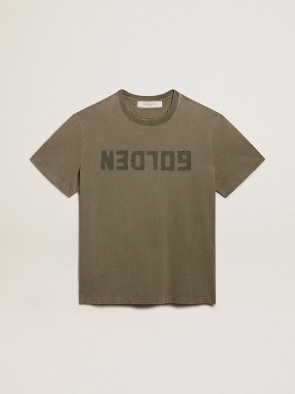 GOLDEN GOOSE T-SHIRT P000671 DUSTY OLIVE