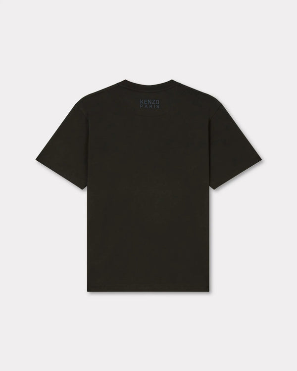 'KENZO Happy Tiger' embroidered T-shirt in cotton - Black
