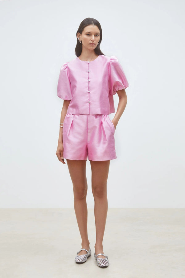 Luciol - Pink organza blouse