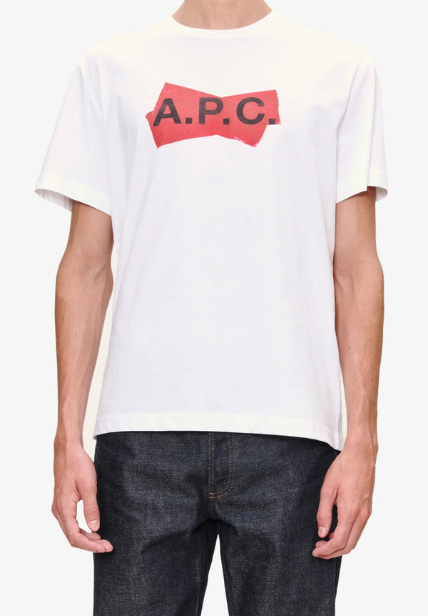 A.P.C. T-SHIRT MANCHES COURTES SCOTCH ROUGE