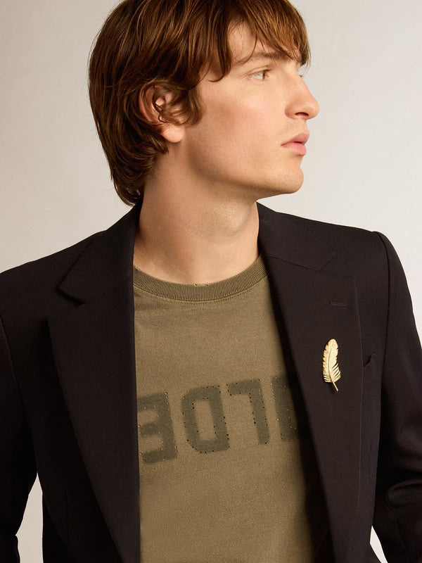 GOLDEN GOOSE T-SHIRT P000671 DUSTY OLIVE