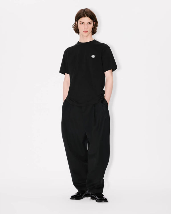 'KENZO Happy Tiger' embroidered T-shirt in cotton - Black