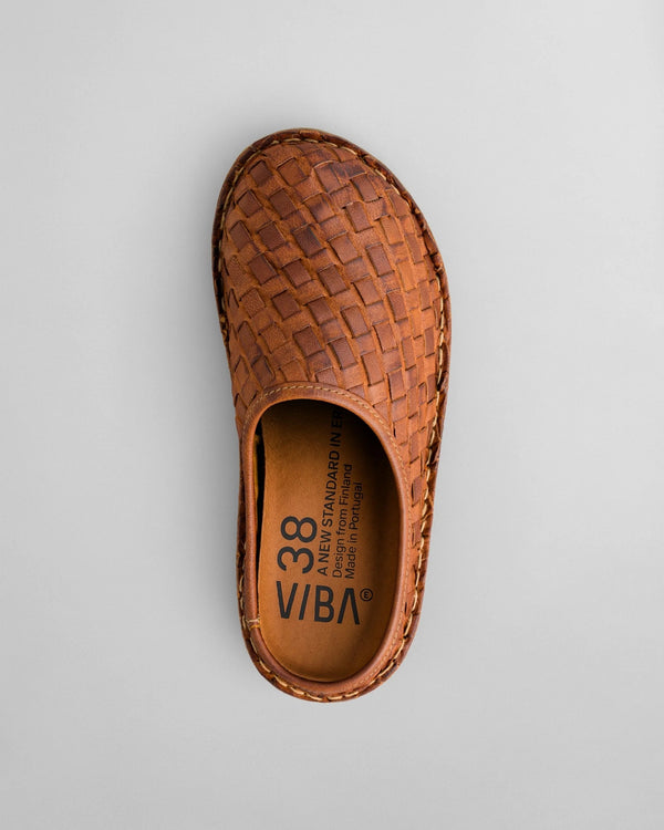 ROMA Woven Cognac Brown