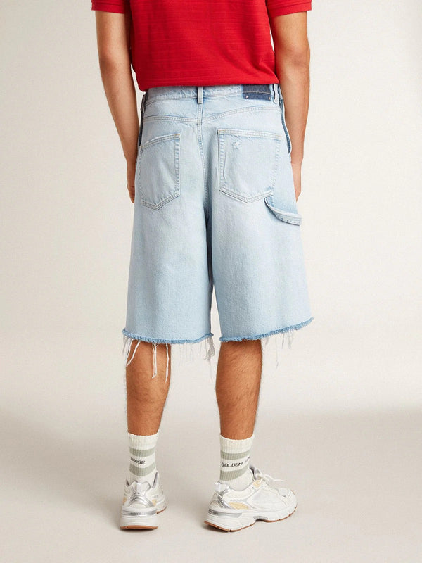 GOLDEN GOOSE SHORTS P001850 CLOUD BLUE