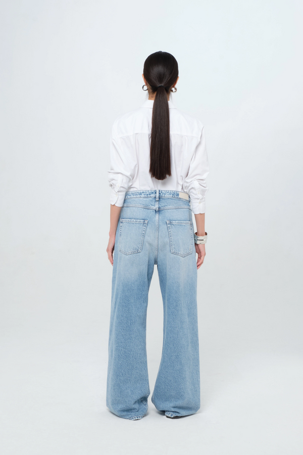 ICON DENIM - Debby - Women's Wide Leg Jeans Light Wash