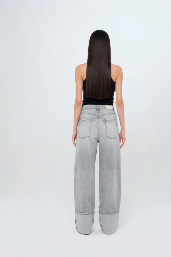 ICON DENIM - Kiki - Women's Wide Leg Jeans Gray Wash