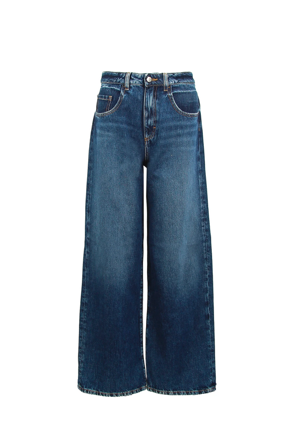 ICON DENIM - Poppy - Women's Wide Leg Jeans Dark Blue