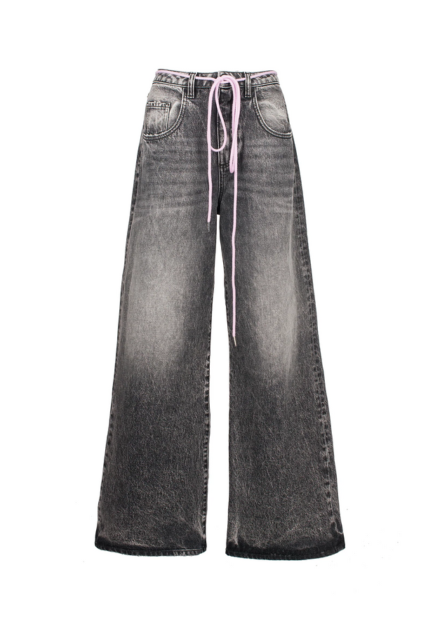 ICON DENIM - Debby - Women's Wide Leg Jeans Dark Gray Wash