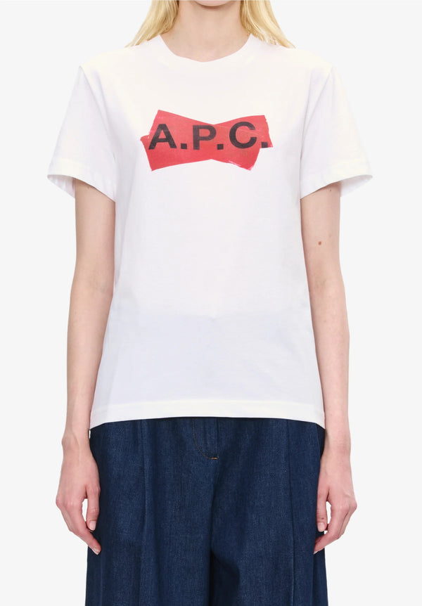 A.P.C. T-SHIRT MANCHES COURTES SCOTCH ROUGE