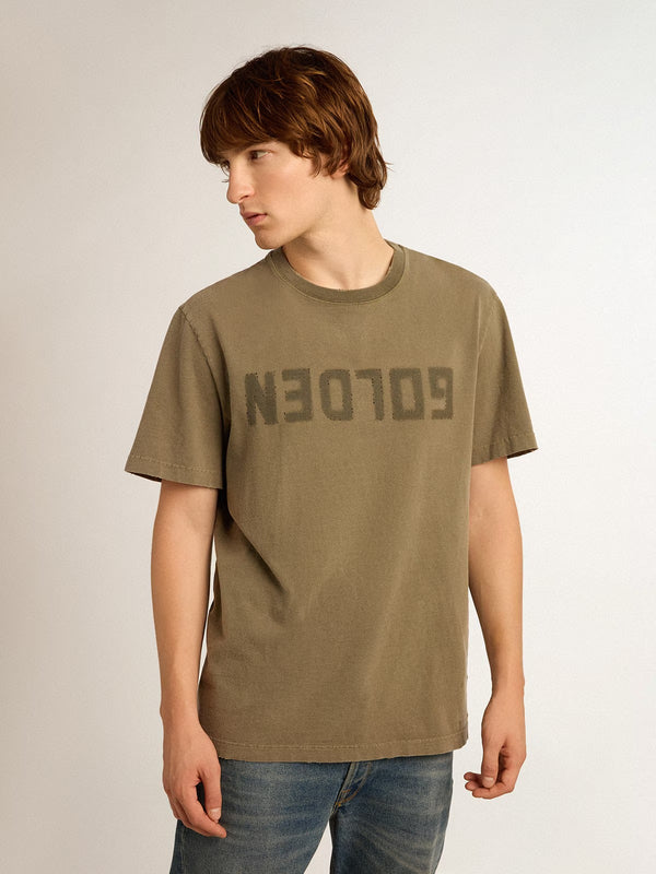 GOLDEN GOOSE T-SHIRT P000671 DUSTY OLIVE