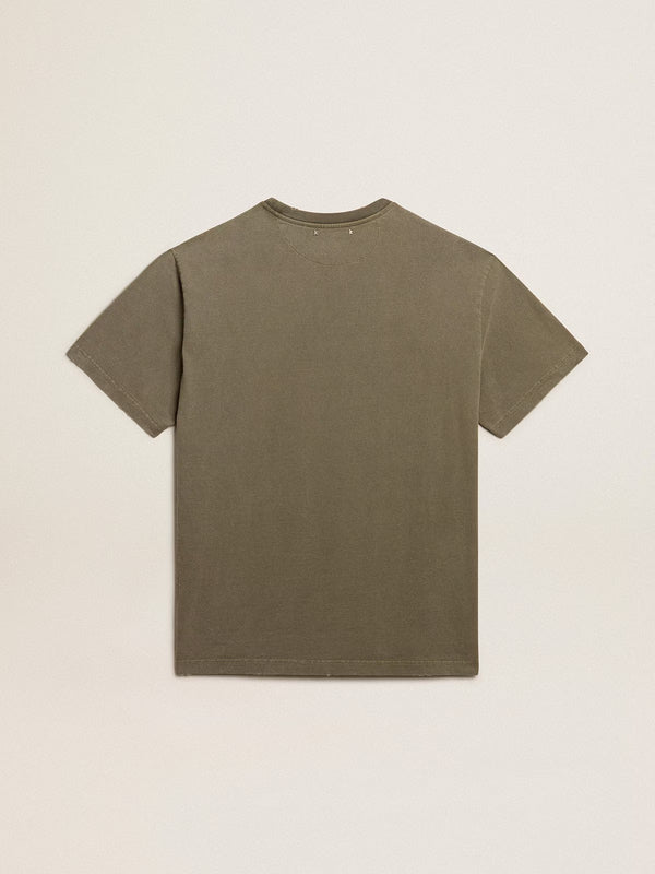 GOLDEN GOOSE T-SHIRT P000671 DUSTY OLIVE