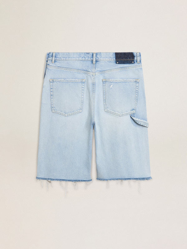 GOLDEN GOOSE SHORTS P001850 CLOUD BLUE
