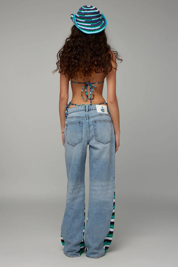 WAVE CROCHET JEANS