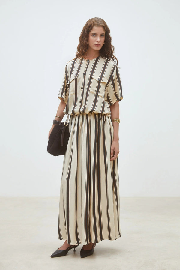 Fidji - Long striped skirt