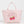 GANNI MEDIUM TRAPEZE SHOPPER RASPBERRY PRINT