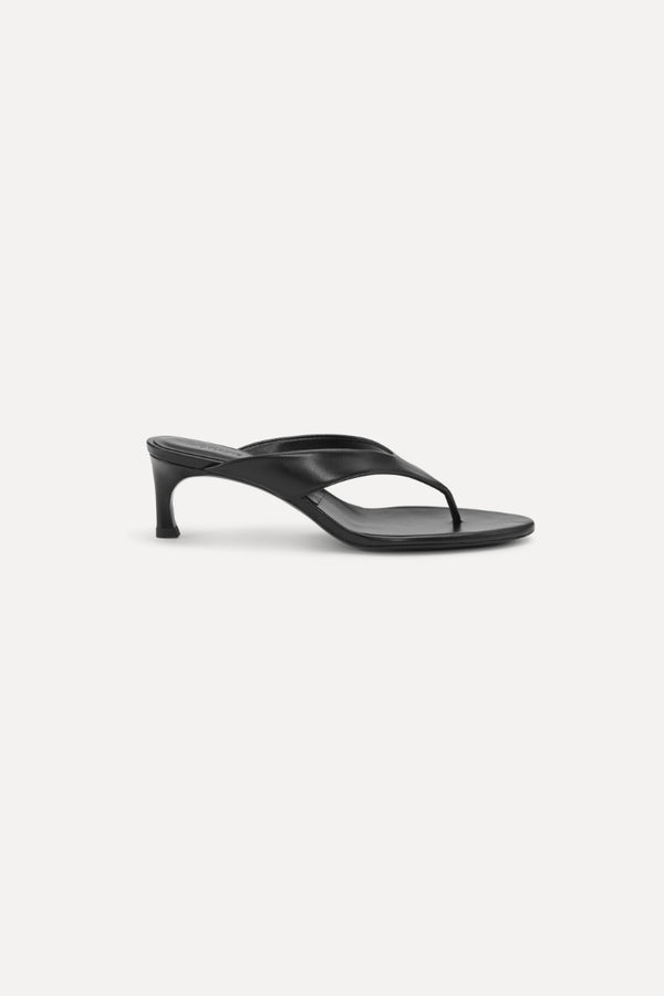 ROTATE BIRGER CHRISTENSEN KITTEN HEEL LEATHER MULE