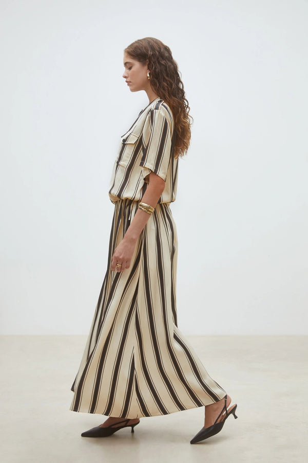 Fidji - Long striped skirt
