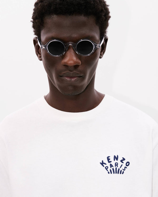 'KENZO Dragonfly' embroidered T-shirt in cotton OFF WHITE