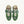 REELWIND SUPER VINTAGE SNEAKERS IN WHITE AND GREEN SUEDE AND NYLON