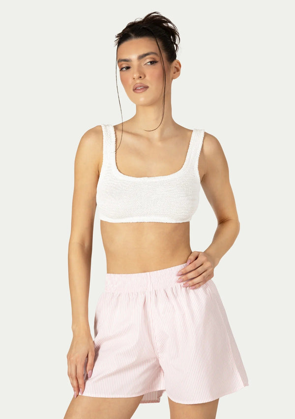 CORA SHORTS STRIPED PINK