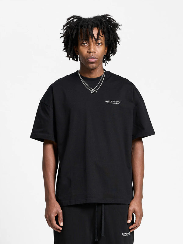 RETERNITY CREATIVE DEPT T-SHIRT BLACK