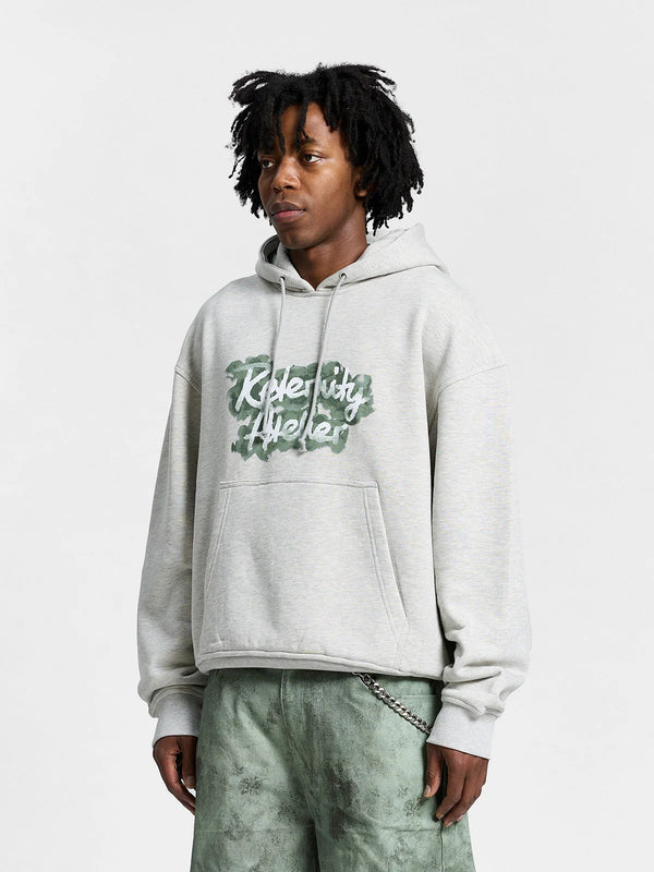 RETERNITY LE VERNES HOODIE MELANGE GREY