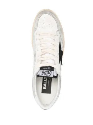 GOLDEN GOOSE - BALL STAR LOW-TOP SNEAKERS WHITE