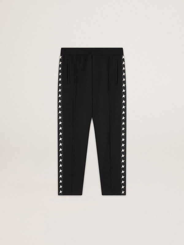 GOLDEN GOOSE SWEATPANTS P000521 BLACK/WHITE
