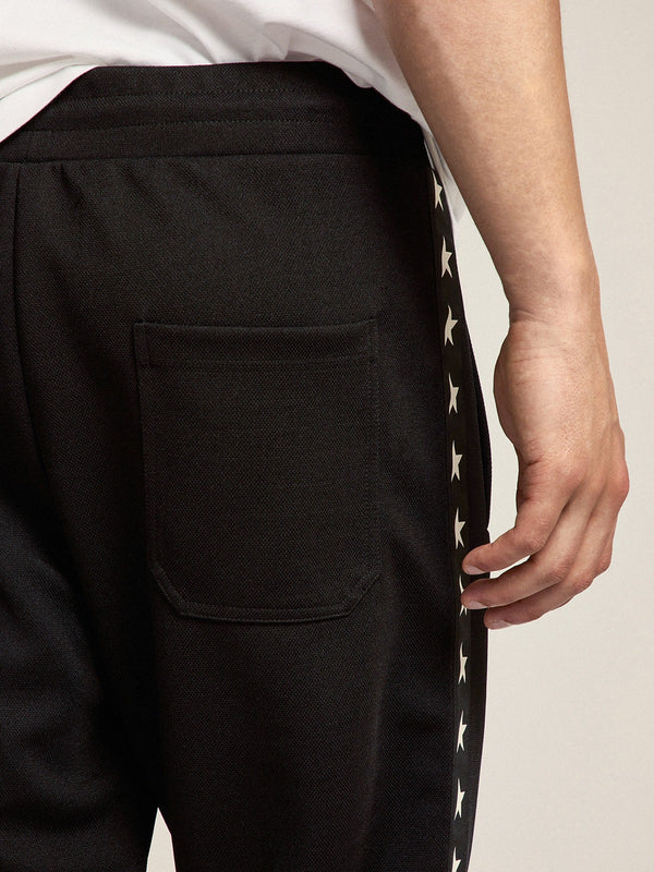 GOLDEN GOOSE SWEATPANTS P000521 BLACK/WHITE