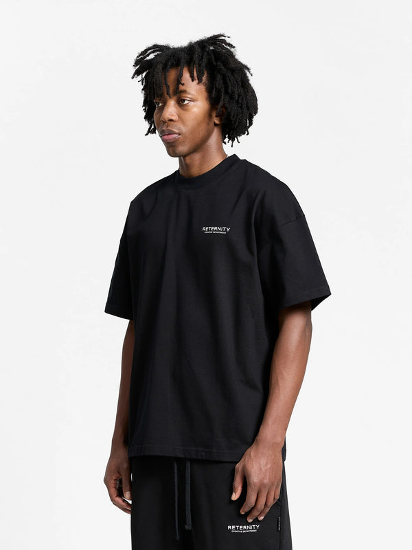 RETERNITY CREATIVE DEPT T-SHIRT BLACK