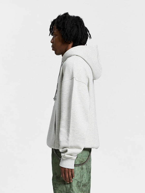 RETERNITY LE VERNES HOODIE MELANGE GREY