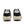 RUNNING SOLE NYLON UPPER SUEDE TOE AND SPUR LEATHER STAR&AND HEEL - BLACK/WHITE